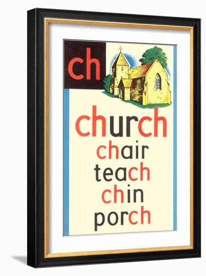 CH for Church-null-Framed Premium Giclee Print