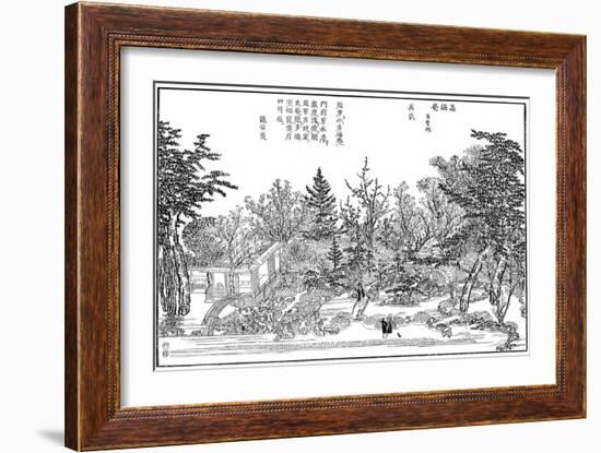 Cha-Na-Yu, Garden in Kioto, 1886-Takehara Shunchosai-Framed Giclee Print