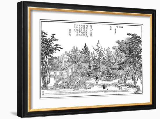 Cha-Na-Yu, Garden in Kioto, 1886-Takehara Shunchosai-Framed Giclee Print