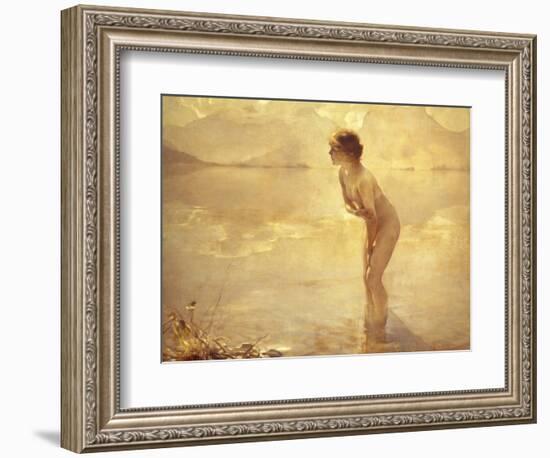 Chabas: September Morn-Paul Chabas-Framed Giclee Print