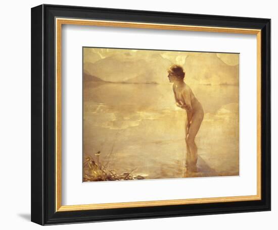 Chabas: September Morn-Paul Chabas-Framed Giclee Print