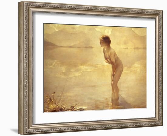 Chabas: September Morn-Paul Chabas-Framed Giclee Print