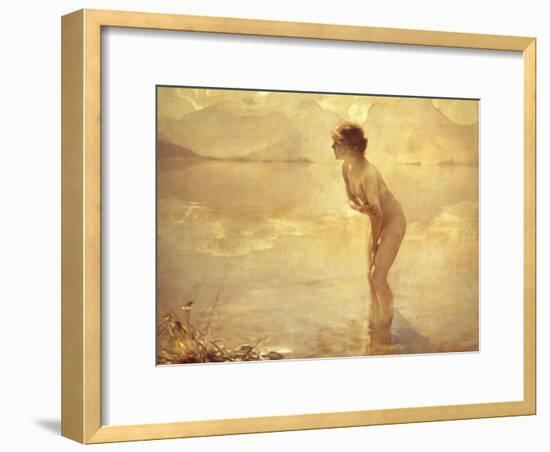 Chabas: September Morn-Paul Chabas-Framed Giclee Print