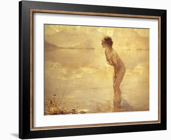 Chabas: September Morn-Paul Chabas-Framed Giclee Print