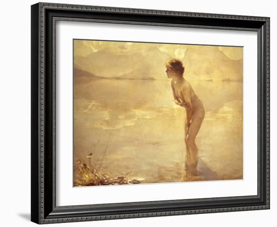 Chabas: September Morn-Paul Chabas-Framed Giclee Print