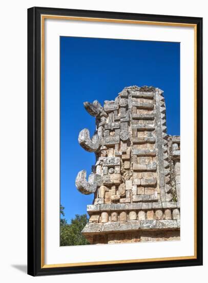 Chac Rain God Masks, the Palace, Xlapak, Mayan Archaeological Site, Yucatan, Mexico, North America-Richard Maschmeyer-Framed Photographic Print