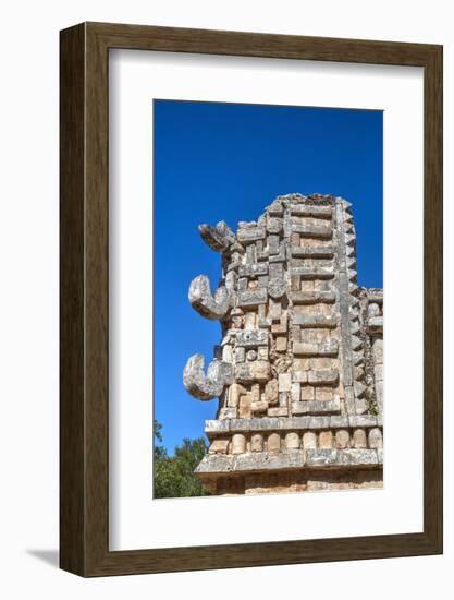 Chac Rain God Masks, the Palace, Xlapak, Mayan Archaeological Site, Yucatan, Mexico, North America-Richard Maschmeyer-Framed Photographic Print