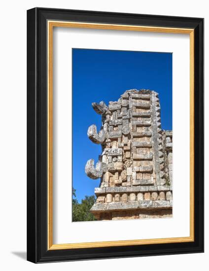 Chac Rain God Masks, the Palace, Xlapak, Mayan Archaeological Site, Yucatan, Mexico, North America-Richard Maschmeyer-Framed Photographic Print