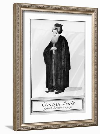 Chachan Bachi, the Chief Rabbi of Istanbul , C.1790-null-Framed Giclee Print