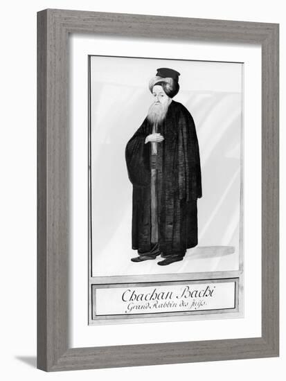 Chachan Bachi, the Chief Rabbi of Istanbul , C.1790-null-Framed Giclee Print