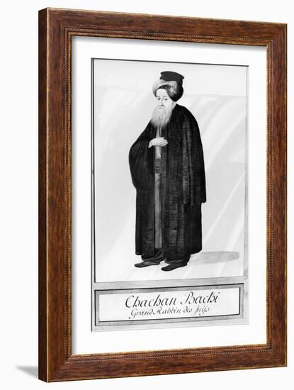 Chachan Bachi, the Chief Rabbi of Istanbul , C.1790-null-Framed Giclee Print