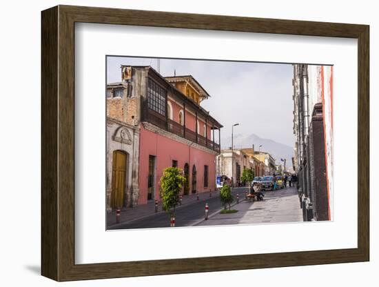 Chachani Volcano Seen from Arequipa, Peru, South America-Matthew Williams-Ellis-Framed Photographic Print