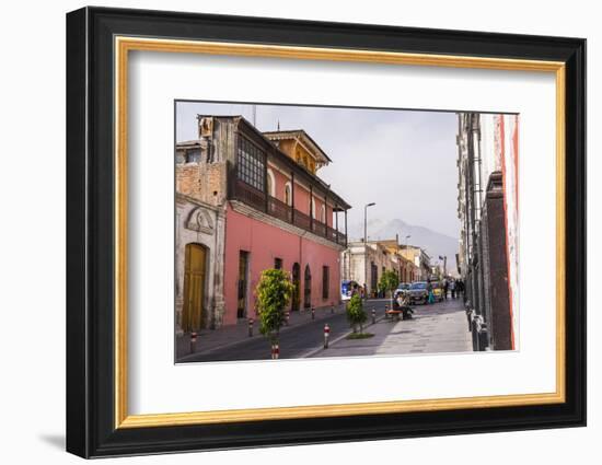 Chachani Volcano Seen from Arequipa, Peru, South America-Matthew Williams-Ellis-Framed Photographic Print