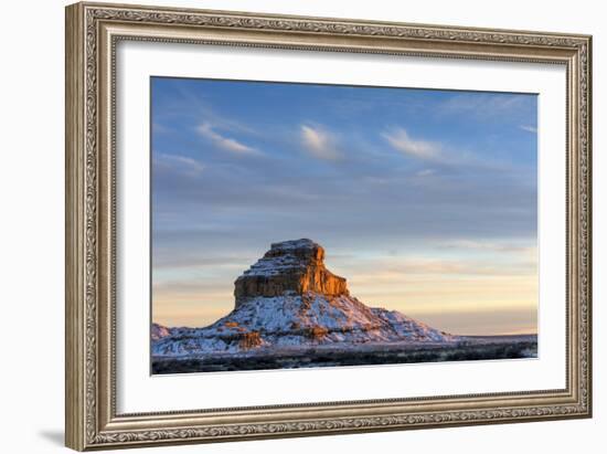 Chaco Culture National Historical Park, New Mexico: Fajada Butte At Sunset-Ian Shive-Framed Photographic Print