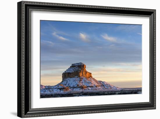 Chaco Culture National Historical Park, New Mexico: Fajada Butte At Sunset-Ian Shive-Framed Photographic Print