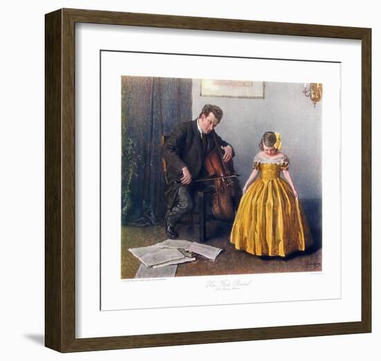 Chaconne Cellist and a Girl-Douglas Adams-Framed Collectable Print