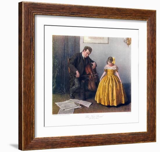 Chaconne Cellist and a Girl-Douglas Adams-Framed Collectable Print