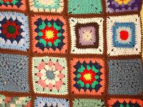 Colorful Crochet Quilt-Chad C.-Framed Premier Image Canvas