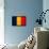 Chad Flag Design with Wood Patterning - Flags of the World Series-Philippe Hugonnard-Framed Stretched Canvas displayed on a wall