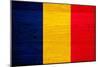 Chad Flag Design with Wood Patterning - Flags of the World Series-Philippe Hugonnard-Mounted Art Print