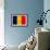 Chad Flag Design with Wood Patterning - Flags of the World Series-Philippe Hugonnard-Framed Premium Giclee Print displayed on a wall