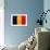 Chad Flag Design with Wood Patterning - Flags of the World Series-Philippe Hugonnard-Framed Premium Giclee Print displayed on a wall