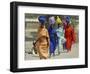 Chadian Refugees Walk Inside a Refugee Camp at the Border Town of Kousseri, Cameroon-null-Framed Photographic Print