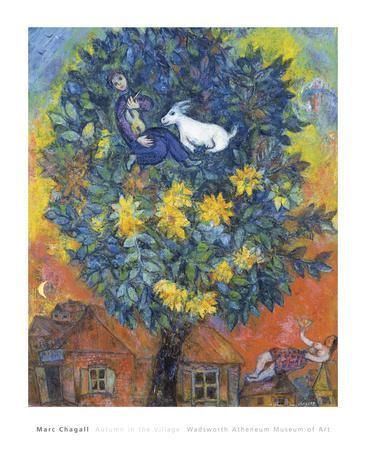 Autumn in the Village Art Print - Chagall Marc | Art.com