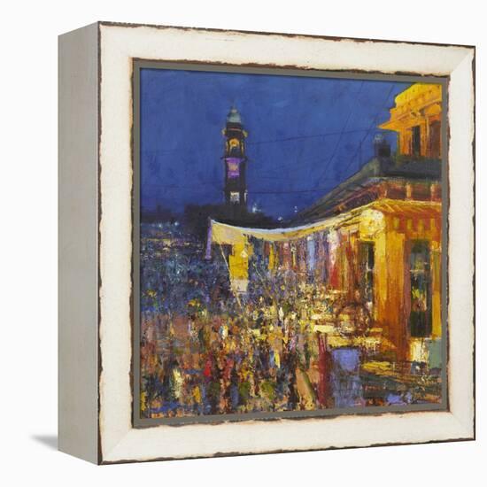 Chai Cafe in Clock Tower Square, Jodphur, 2017-Andrew Gifford-Framed Premier Image Canvas