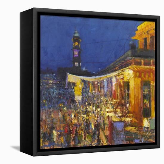 Chai Cafe in Clock Tower Square, Jodphur, 2017-Andrew Gifford-Framed Premier Image Canvas