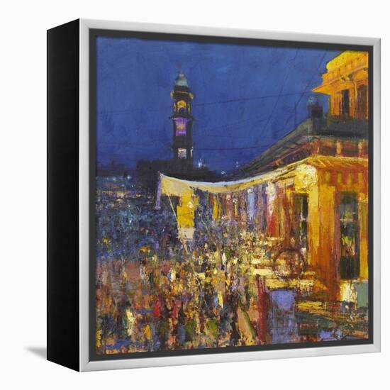 Chai Cafe in Clock Tower Square, Jodphur, 2017-Andrew Gifford-Framed Premier Image Canvas