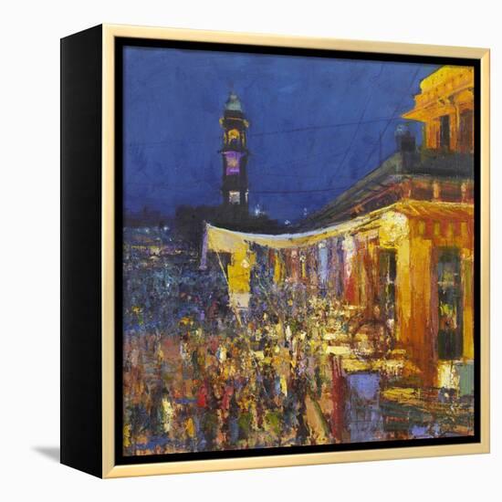 Chai Cafe in Clock Tower Square, Jodphur, 2017-Andrew Gifford-Framed Premier Image Canvas