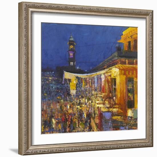 Chai Cafe in Clock Tower Square, Jodphur, 2017-Andrew Gifford-Framed Giclee Print