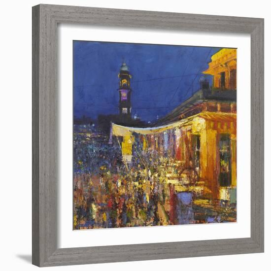 Chai Cafe in Clock Tower Square, Jodphur, 2017-Andrew Gifford-Framed Giclee Print