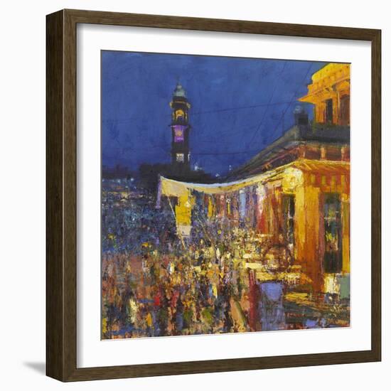 Chai Cafe in Clock Tower Square, Jodphur, 2017-Andrew Gifford-Framed Giclee Print