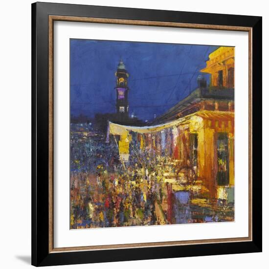 Chai Cafe in Clock Tower Square, Jodphur, 2017-Andrew Gifford-Framed Giclee Print