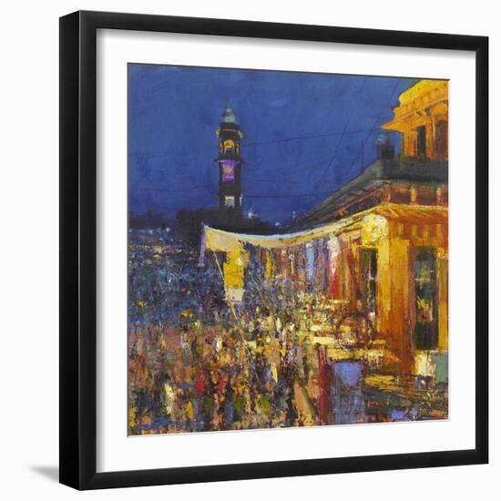 Chai Cafe in Clock Tower Square, Jodphur, 2017-Andrew Gifford-Framed Giclee Print