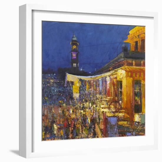 Chai Cafe in Clock Tower Square, Jodphur, 2017-Andrew Gifford-Framed Giclee Print