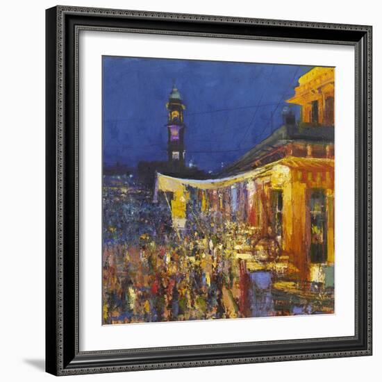 Chai Cafe in Clock Tower Square, Jodphur, 2017-Andrew Gifford-Framed Giclee Print