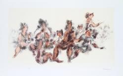 Untitled (Dancer)-Chaim Gross-Framed Limited Edition