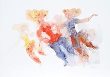 Three Ballerinas-Chaim Gross-Collectable Print