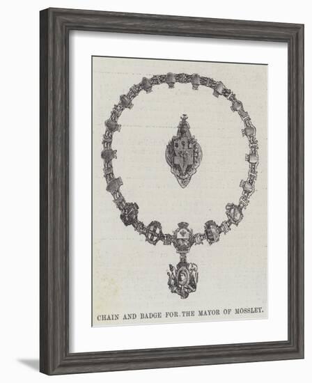 Chain and Badge for the Mayor of Mossley-null-Framed Giclee Print