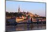 Chain Bridge, Matyas Church (Matthias Church) and Fisherman's Bastion, Budapest, Hungary, Europe-Neil Farrin-Mounted Photographic Print