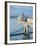 Chain Bridge over Danube River-Rudy Sulgan-Framed Photographic Print