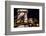 Chain Bridge, St. Stephens. Danube River Reflection, Budapest, Hungary-William Perry-Framed Photographic Print