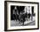 Chain Gang of New York Stock Exchange Carrying Traded Securities to Banks and Brokerage Houses-Carl Mydans-Framed Photographic Print