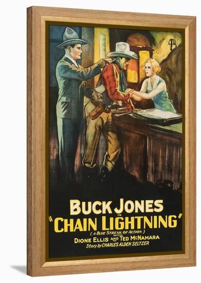 Chain Lightning-null-Framed Stretched Canvas