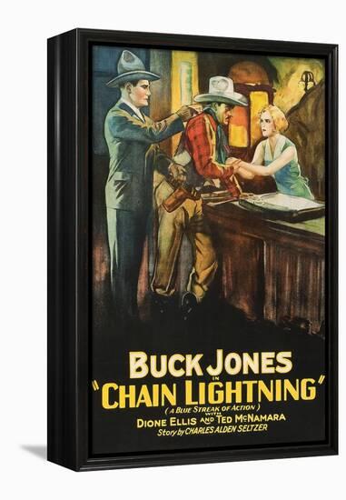 Chain Lightning-null-Framed Stretched Canvas