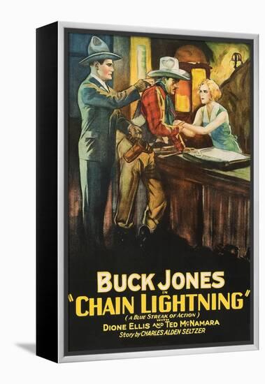 Chain Lightning-null-Framed Stretched Canvas