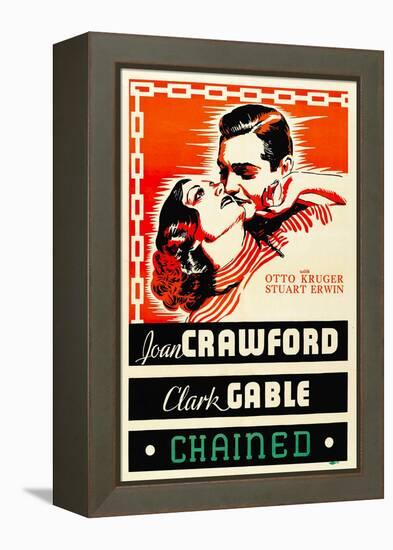 Chained, Joan Crawford, Clark Gable, 1934-null-Framed Stretched Canvas